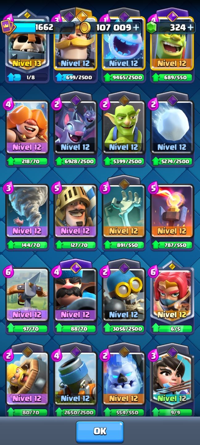 Conta braba de Clash royale