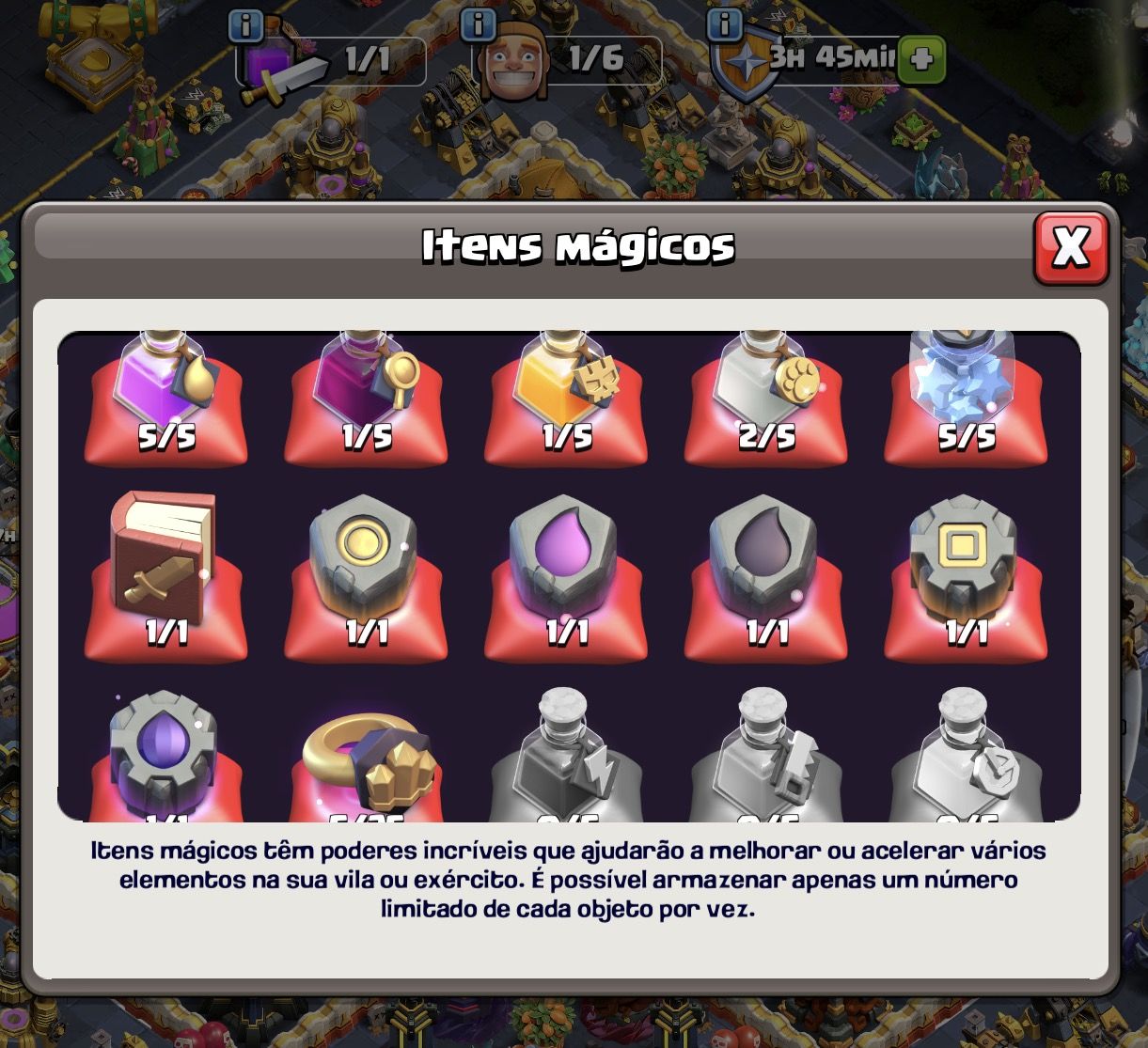 Conta de Clash of Clans cv 18 bem upado
