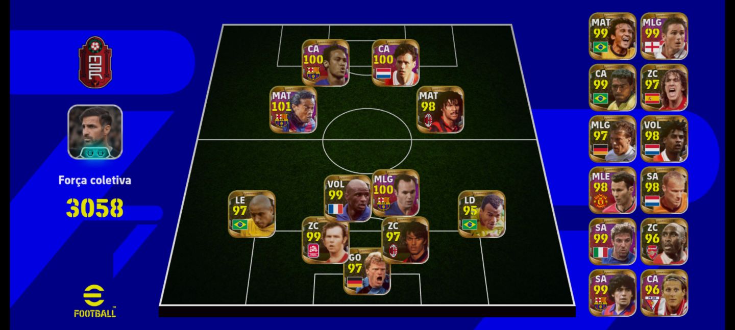 CONTA BRABA COM VÁRIOS LEGENDS