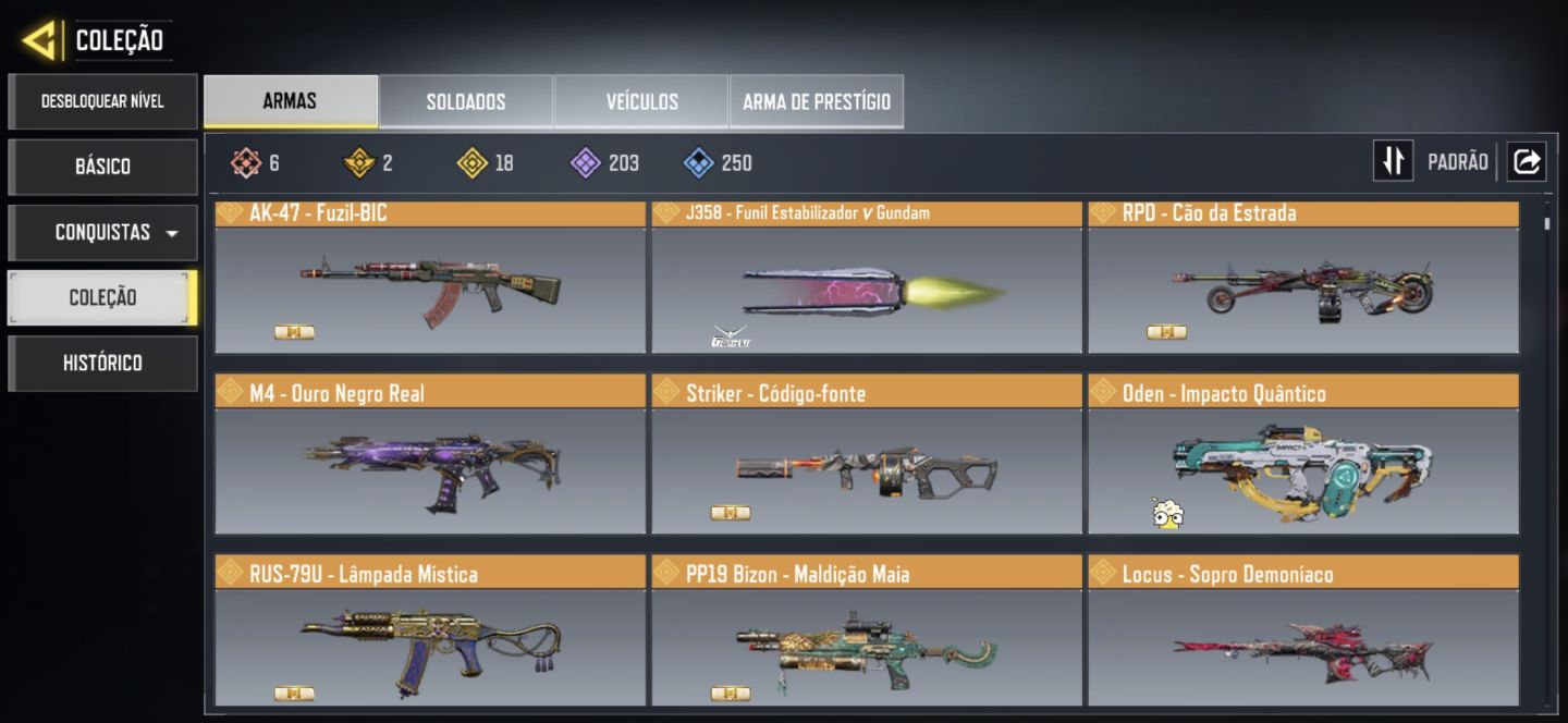 100% SEGURA - Conta COD Mobile com skins lendárias