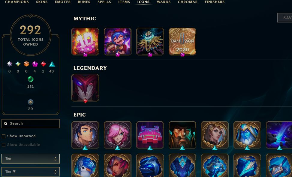 1100 SKINS, 125 CHROMAS - CONTA DE LEAGUE OF LEGENDS