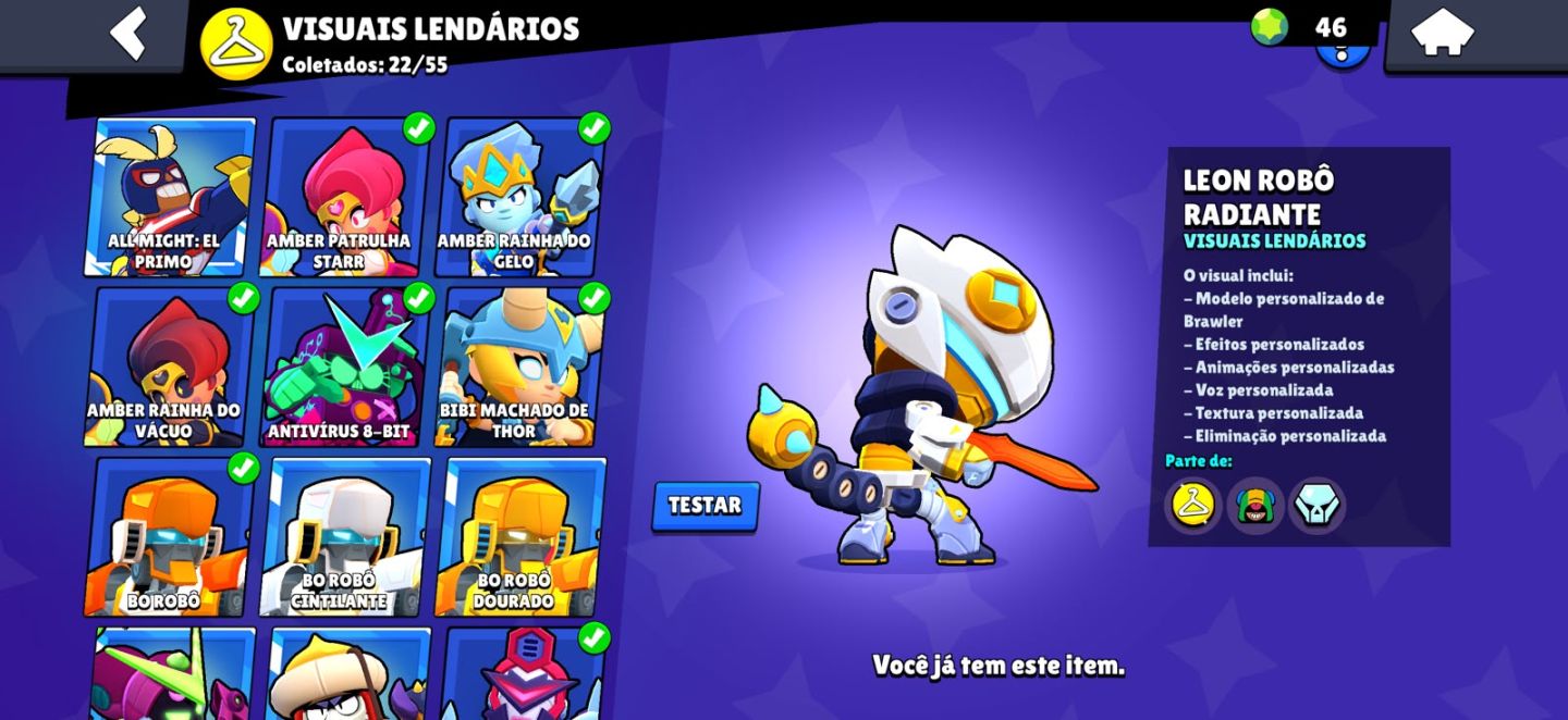 Conta Brawl stars rara