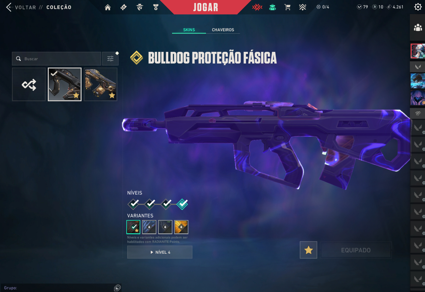 Conta de valorant ascendente com várias skins! Obs: Preço negociável