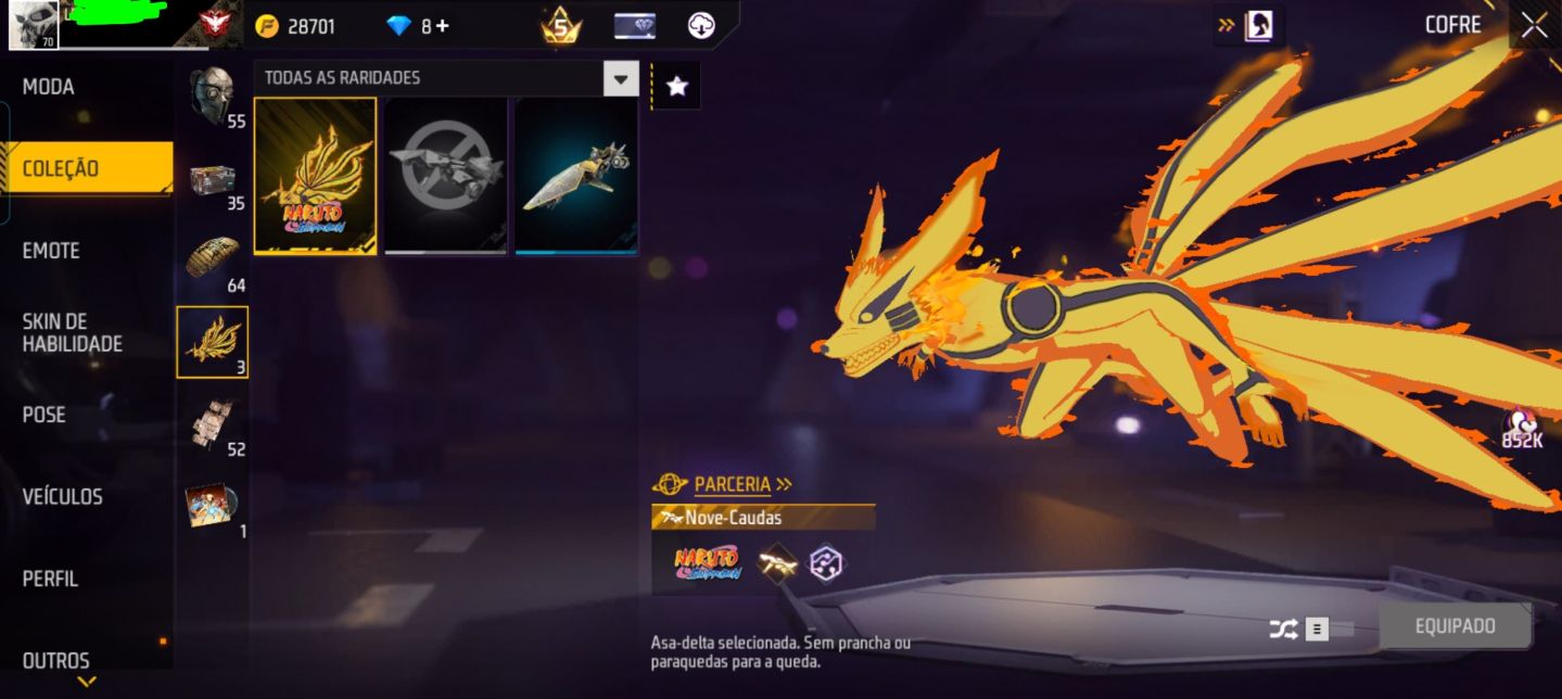 Conta free fire com stempunk