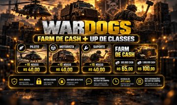 WARDOGS | FARM DE CASH MILIONÁRIO + UP DE CLASSES MAIS BARATO DO GGMAX