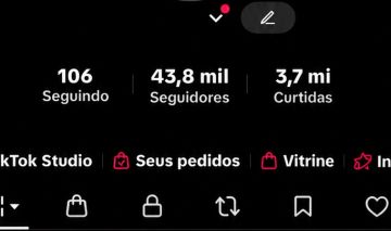 Conta Tiktok monetizada 43k de seguidores!