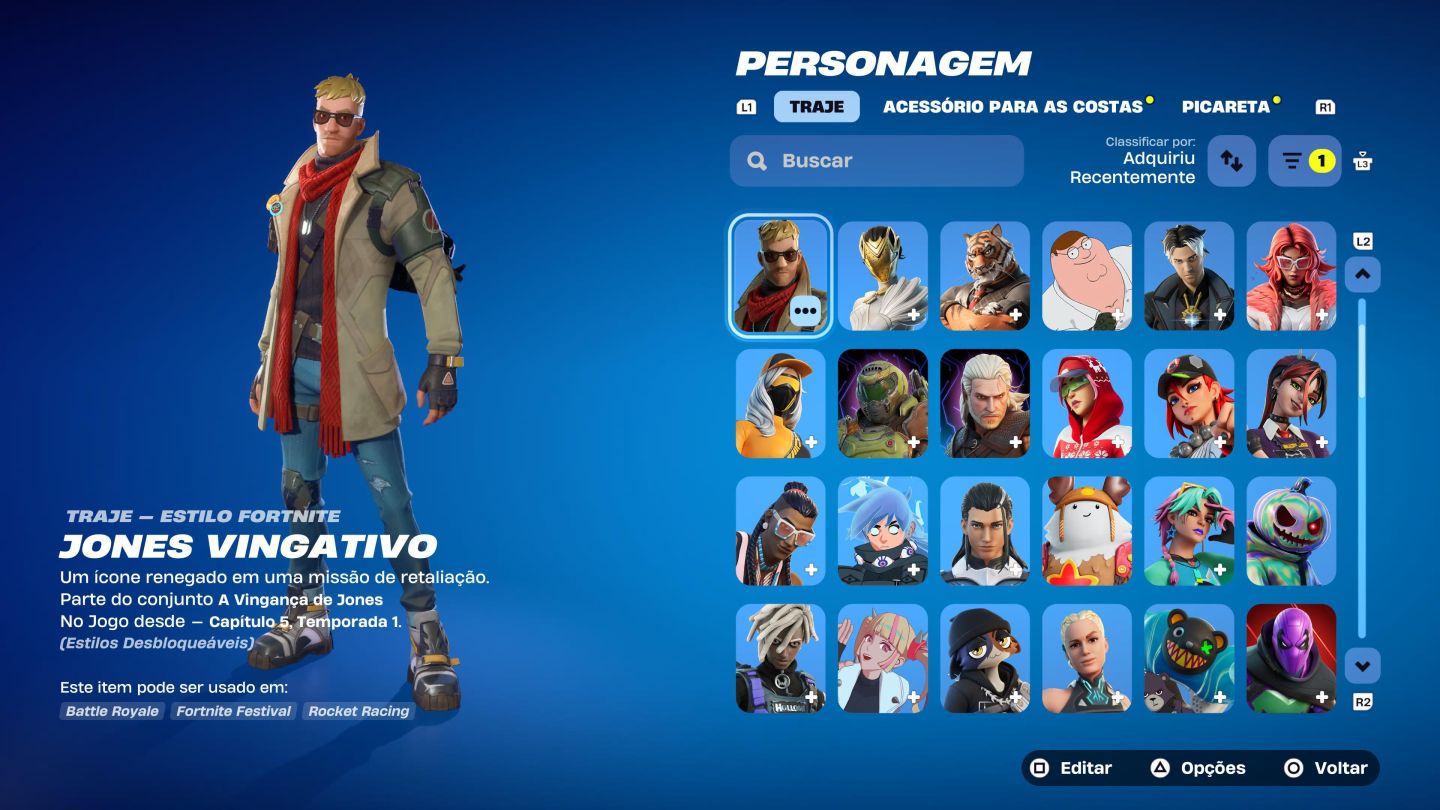 Conta fortnite com passes e skins raras, banner etc