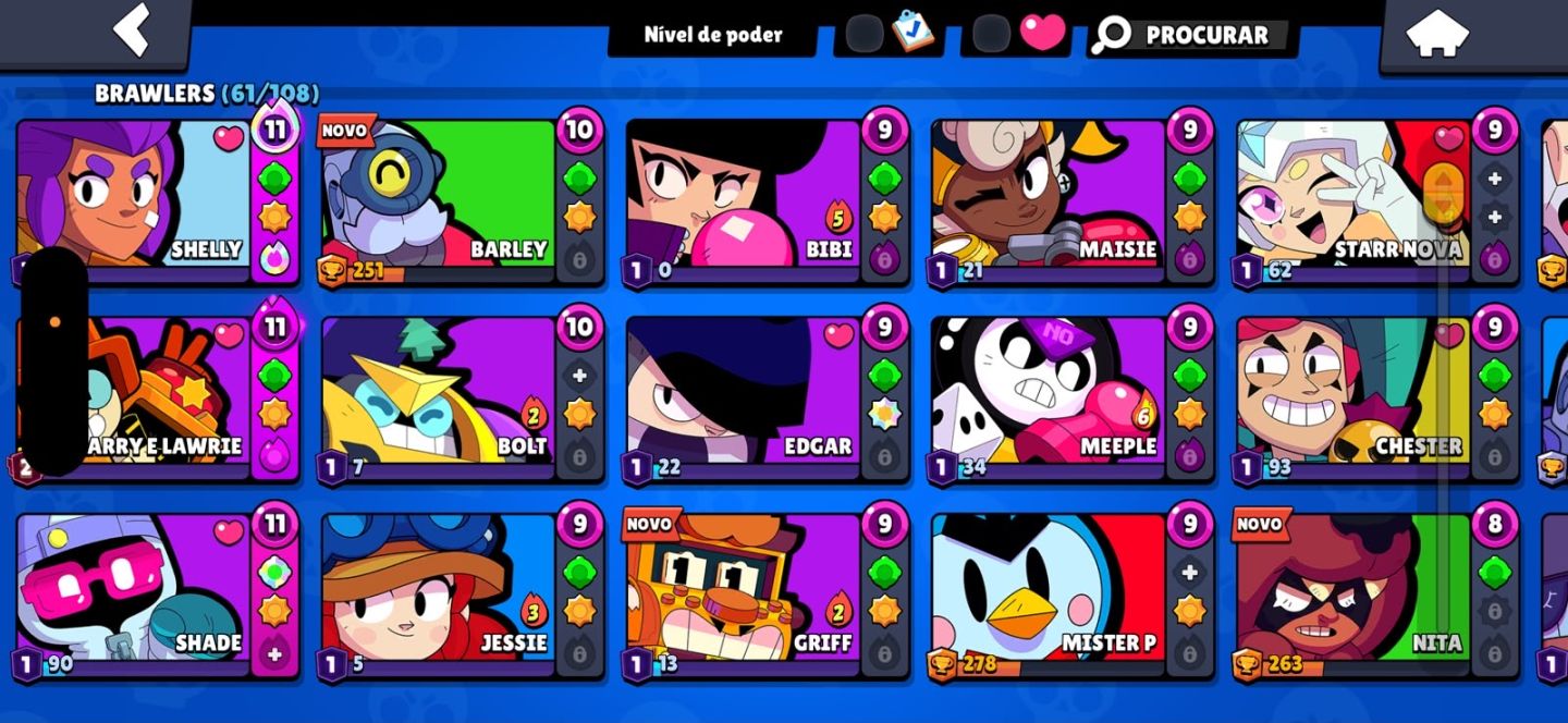 CONTA DE BRAWL STARS 32K DE TROFEUS | 61 BRAWLERS