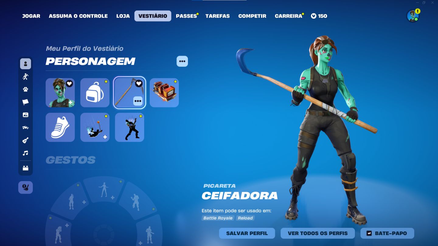 MINHA CONTA DE FORTNITE, 170 skins, 10 passes e muito mais, único dono