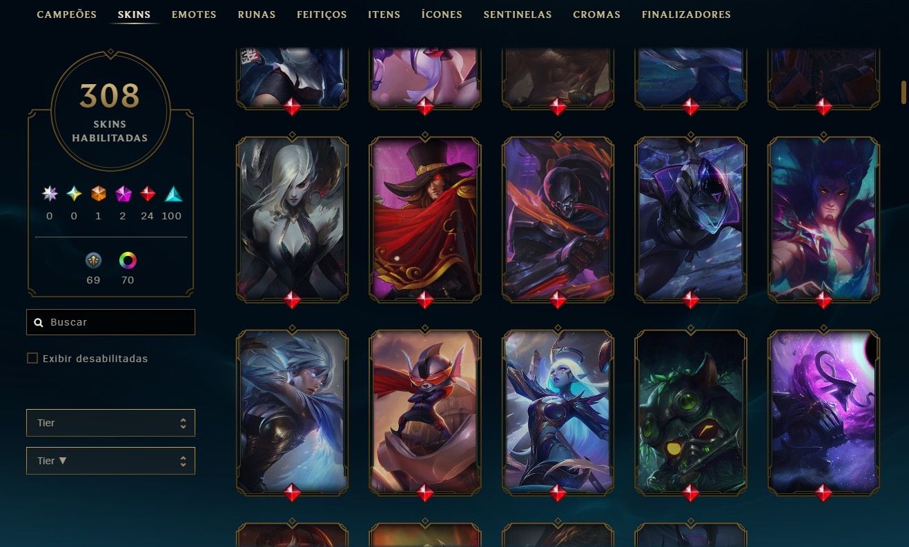 CONTA ESMERALDA SOLO/DUO & FLEX | 308 SKINS | TODOS CAMPEÕES | JÁ FOI DIAMOND