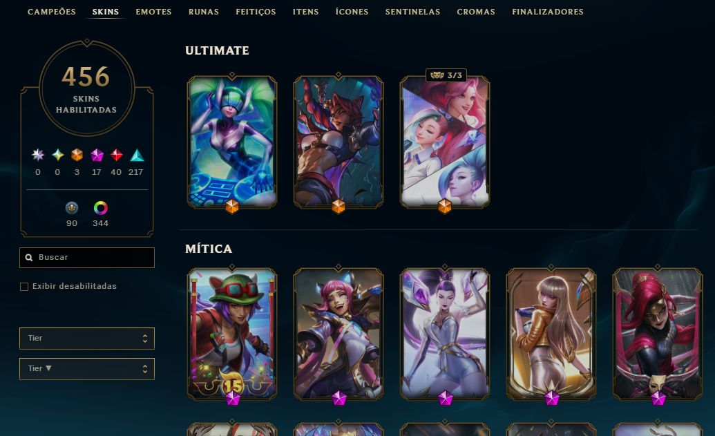 CONTA MAIN ADC LEAGUE OF LEGENDS EX CHALLENGER