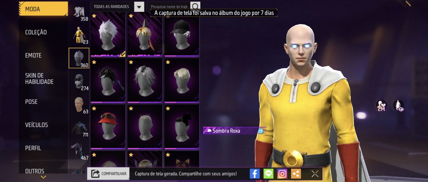 CONTA SUPER RARA DE FREE FIRE