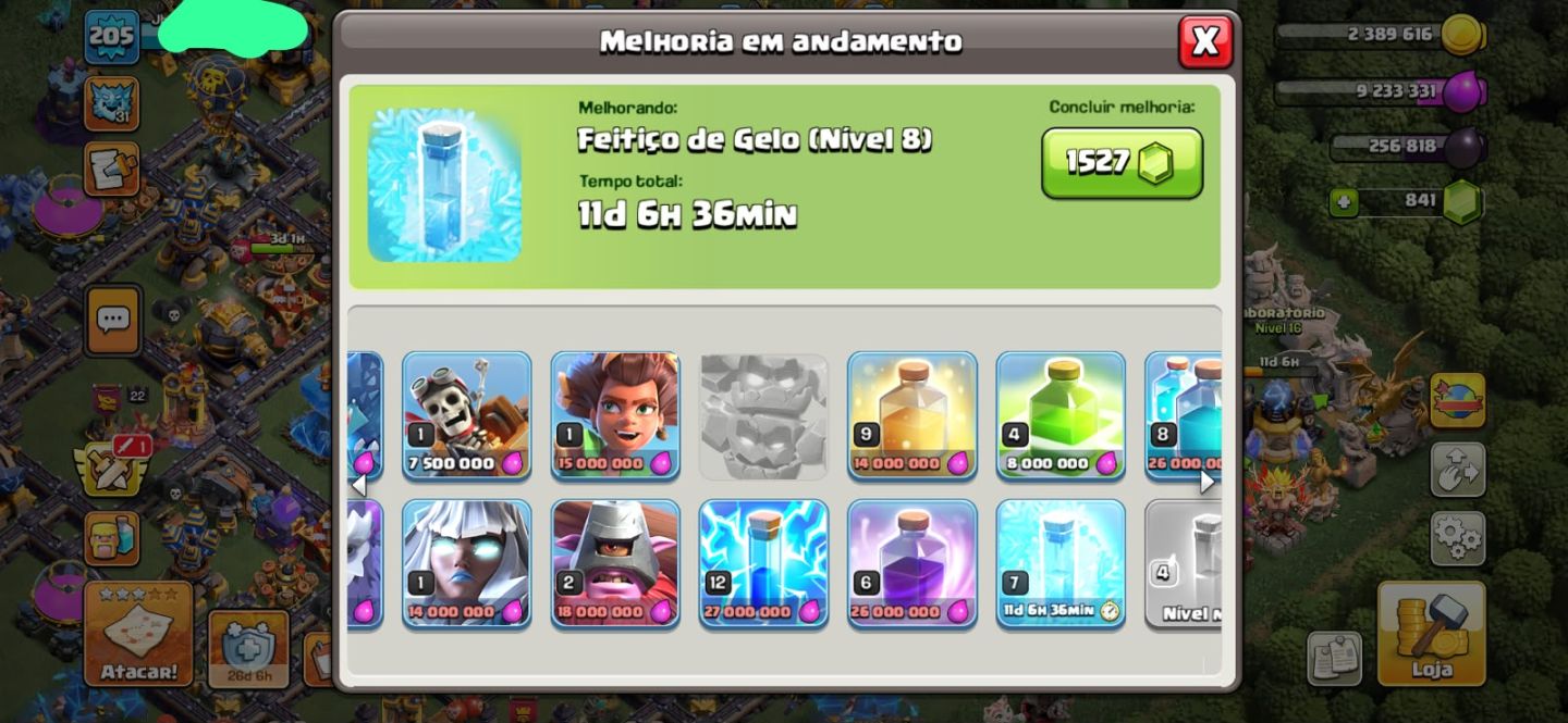 CONTA CV QUASE 18 FULL Lv 205