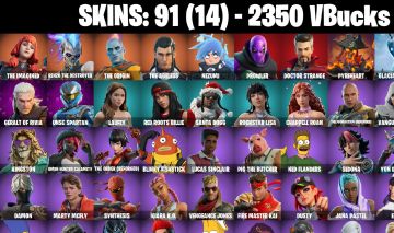 91 Skins DOOM SLAYER | DOCTOR STRANGER | PROWLER | GERAL OF RIVIA | 2350 VB