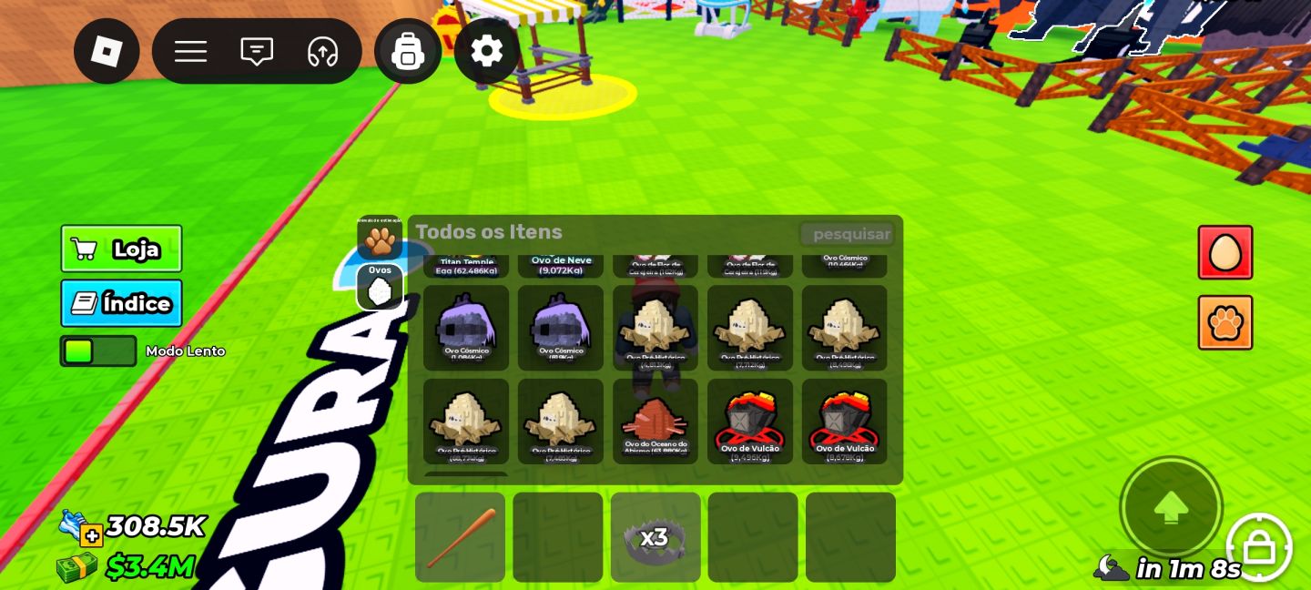 CONTA COM 17 SECRETOS - 308.5K DE SPEED - TITAN TEMPLE EGG(ETERNO) STEAL AN EGG