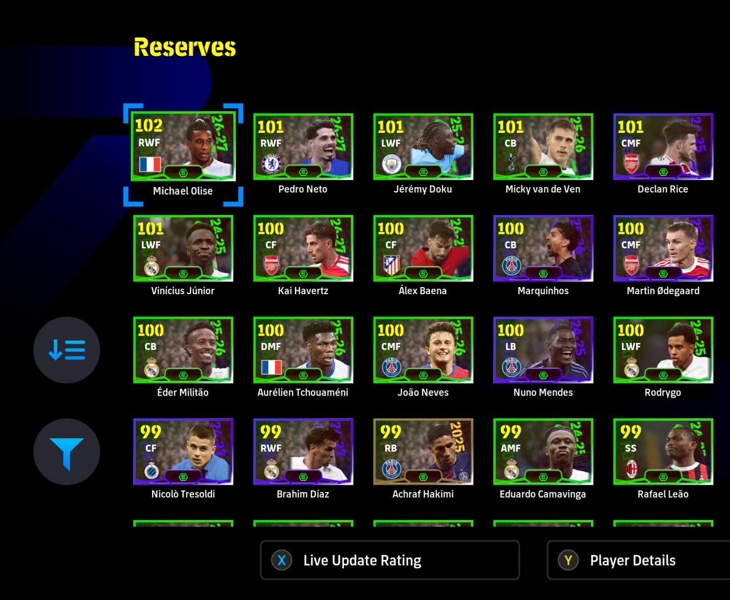 Conta eFootball Xbox / PC Microsoft - 3336 - 8 BigTime + 56 épicos + 35 ShowTime