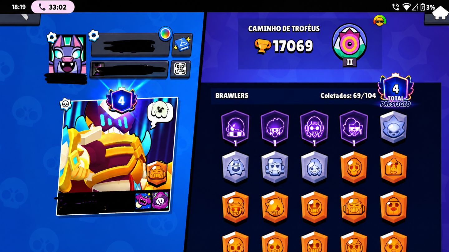 CONTA BRAWL STARS COMPLETA | 17K TROFÉUS | 43K BLING | PRONTA PARA JOGAR