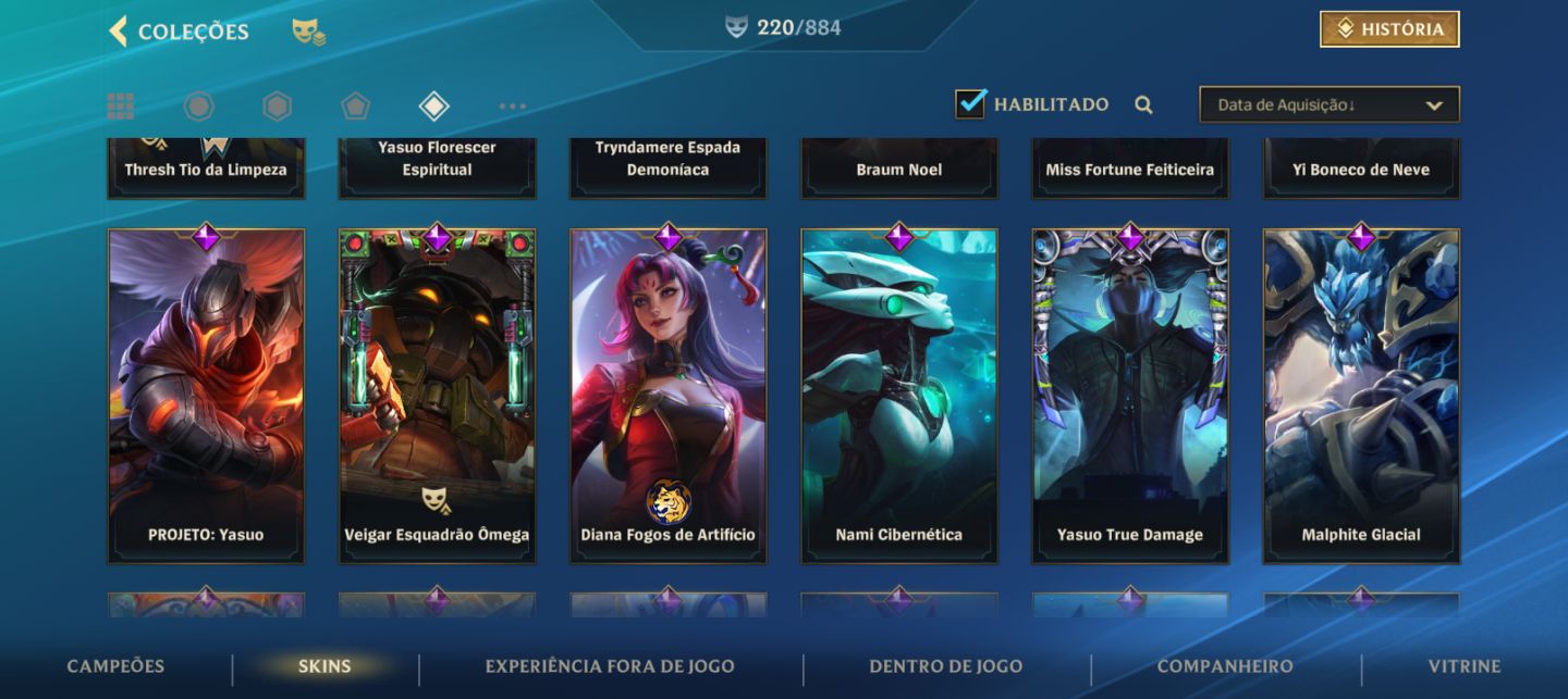 CONTA DE WILD RIFT COM YASUO CALIGRAFIA DE PRESTÍGIO!!!