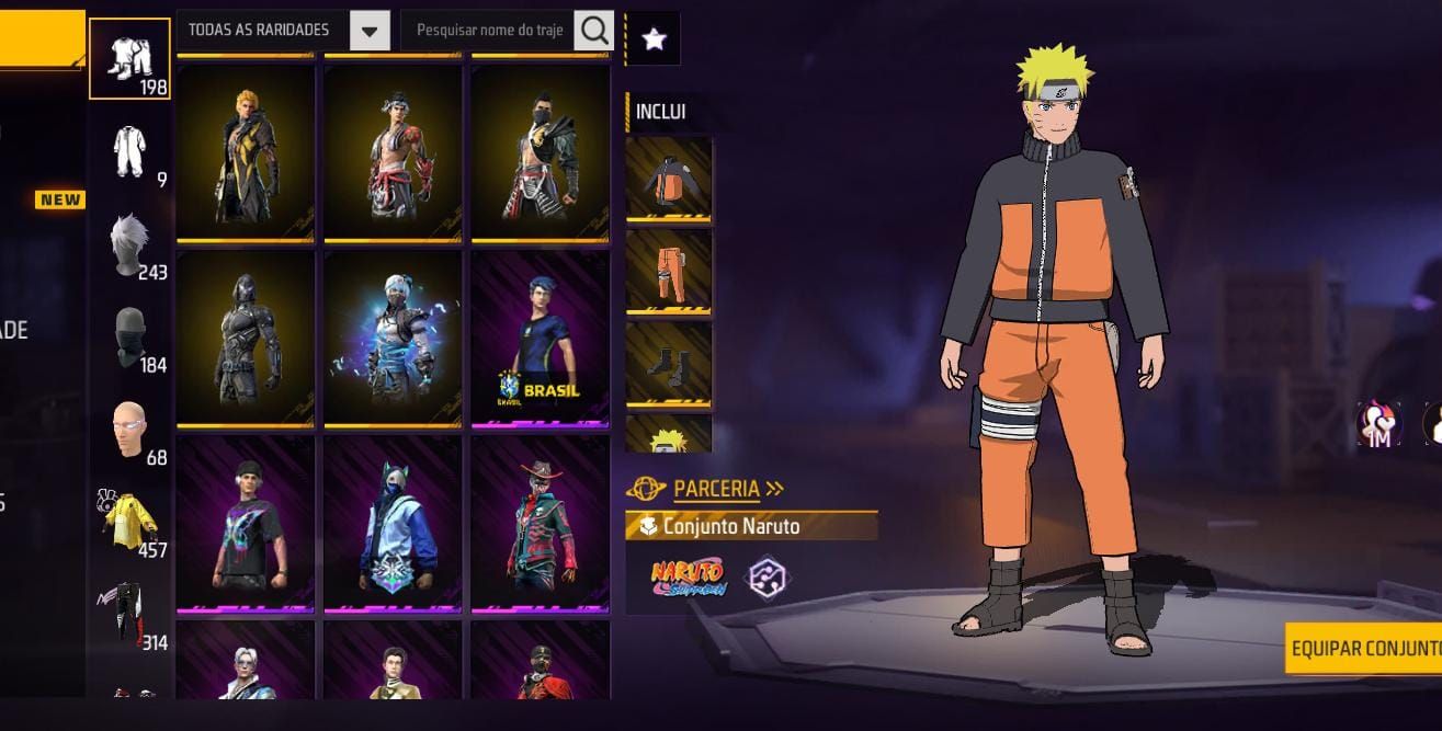 Conta lendária free fire