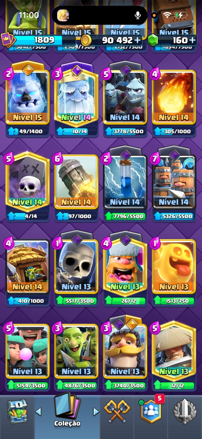 CONTA DE CLASH ROYALE FULL ARENA