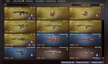 CONTA CROSSFIRE COM ARMAS