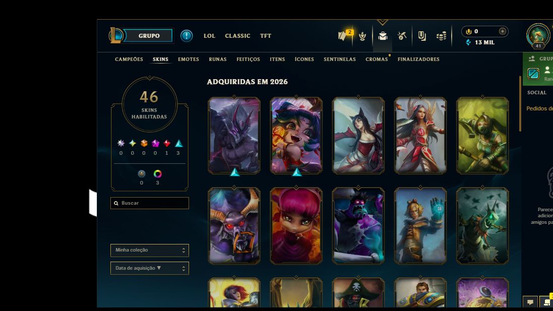[Menor preço!!!] Conta platina IV lol