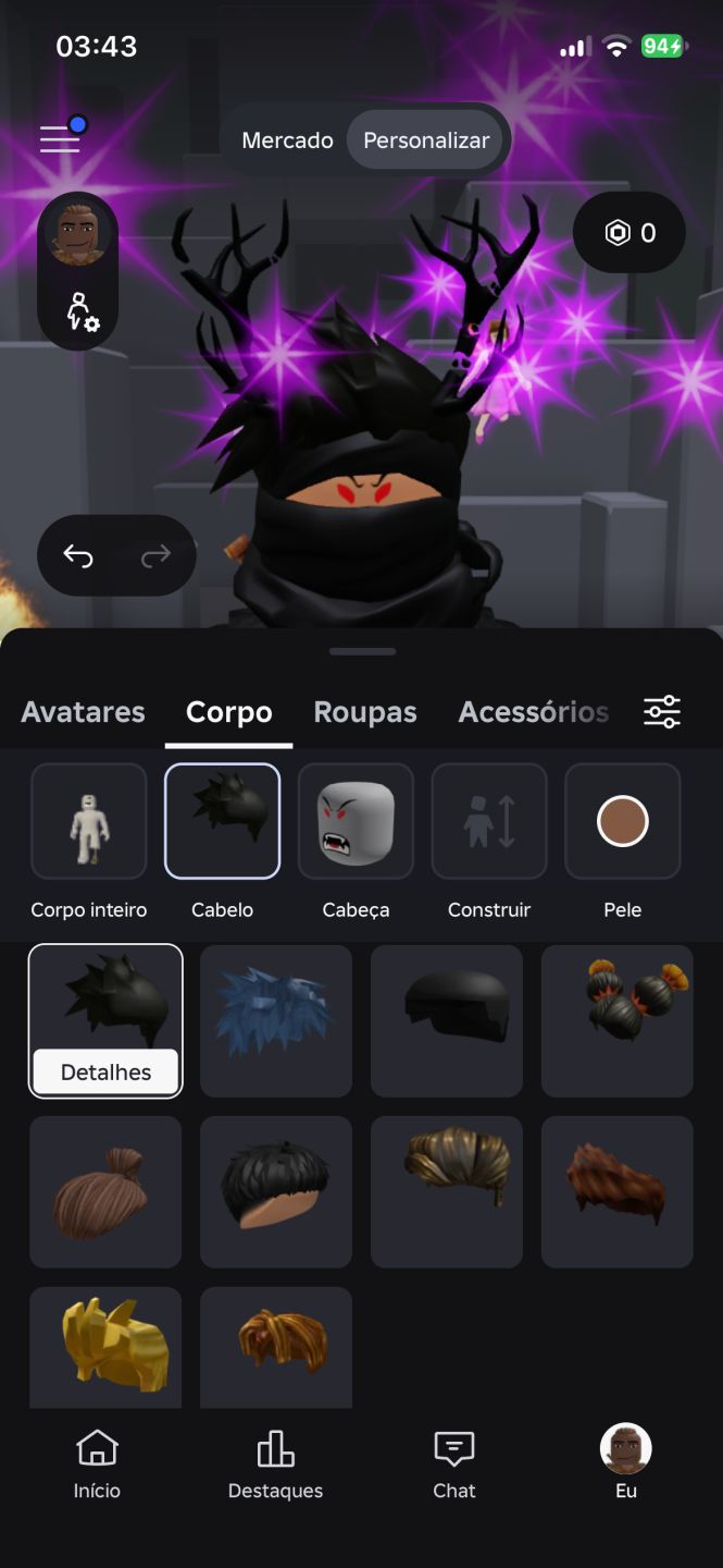 Conta de roblox