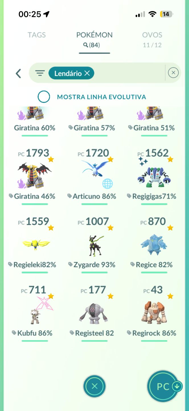 Conta pokemon go pra quem quer vários Pokémon raros
