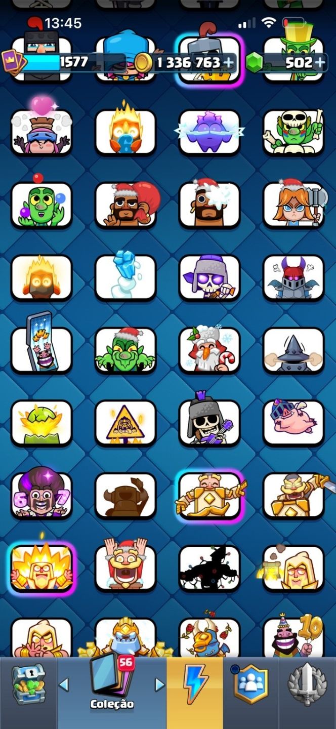 CONTA CLASH ROYALE 12.088 TROFÉUS | ARENA 29 | 17 EVOLUÇÕES + 6 HERÓIS