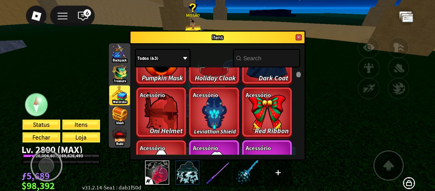 Conta de blox e 99 noites
