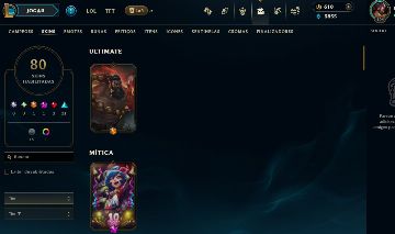 FULL ACESSO - 80 SKINS - 155 CAMPEÕES - LEVEL 104