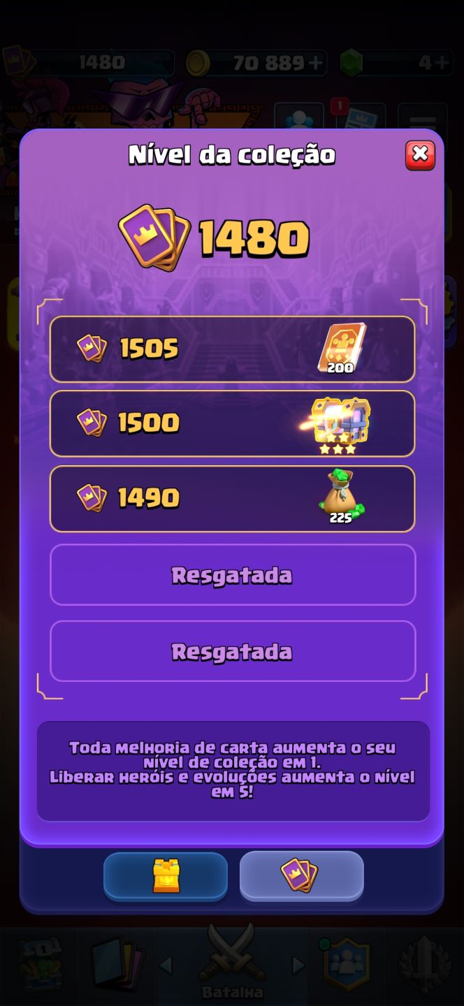 Venda de conta Clash Royale