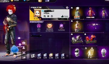!!CONTA DE FREE FIRE!! COM ITENS RARO, PARCERIA, ROUPAS ANTIGAS