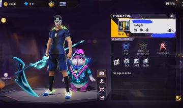 CONTA FF LVL 16: PRANCHA LENDÁRIA + FOICE ECLIPSE + 49K OURO
