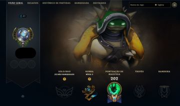 CONTA LEAGUE OF LEGENDS - RAMMUS REI - 23 SKINS - FULL ACESSO - UNICA BRASILEIRA