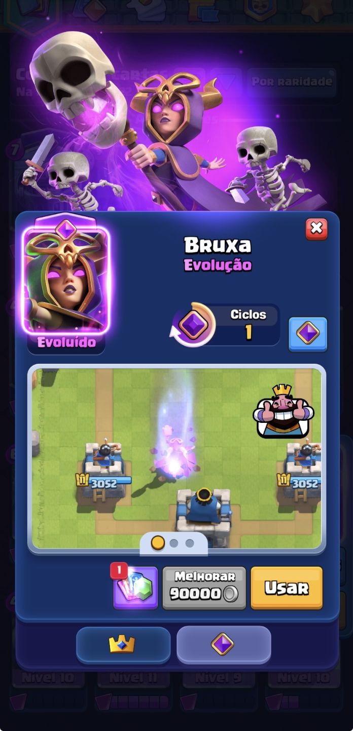 CONTA CLASH ROYALE 8K TROFEUS