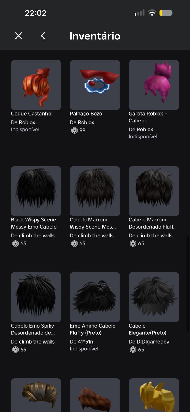 Conta de roblox!