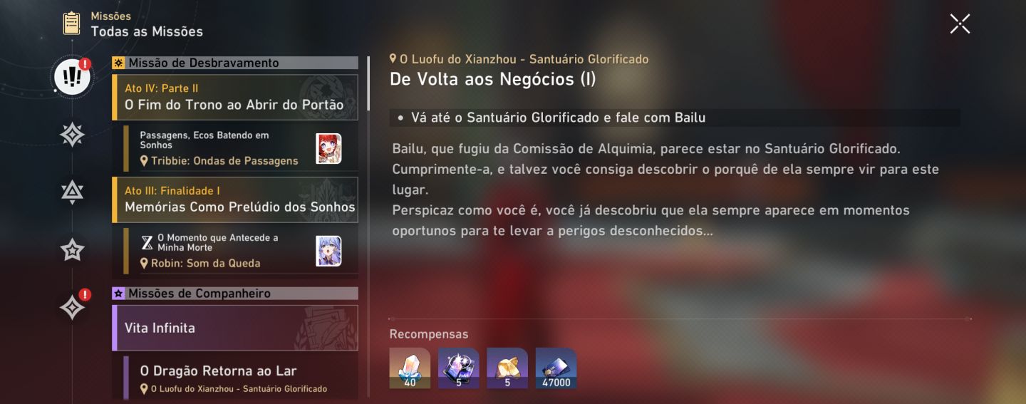 (AMÉRICA) Castorice E0S1, Evernight, Hyacine, Tribbie, Yao Guang e + (DESCRIÇÃO)
