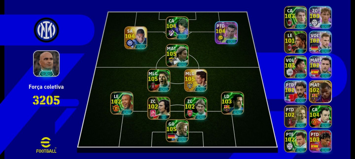 Conta eFootball Cr7 Prime+Baggio Craque+Companhia!!!