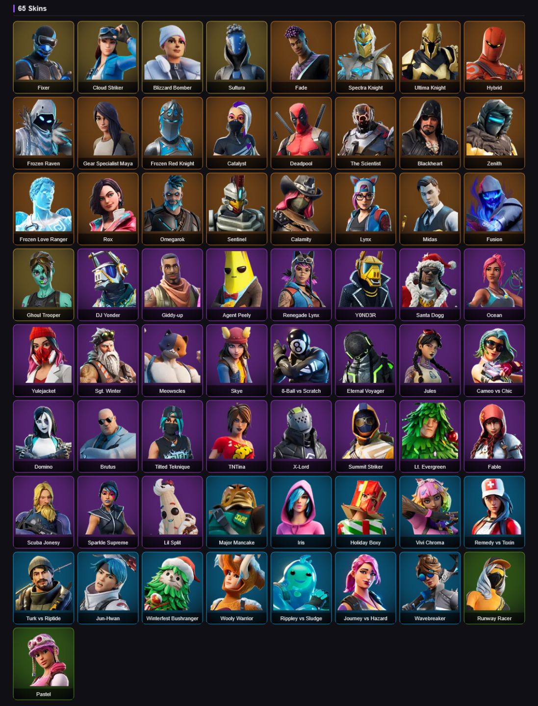 Conta Fortnite Muito Rara - Patrulheira Carniçal - Fixer - Zultura