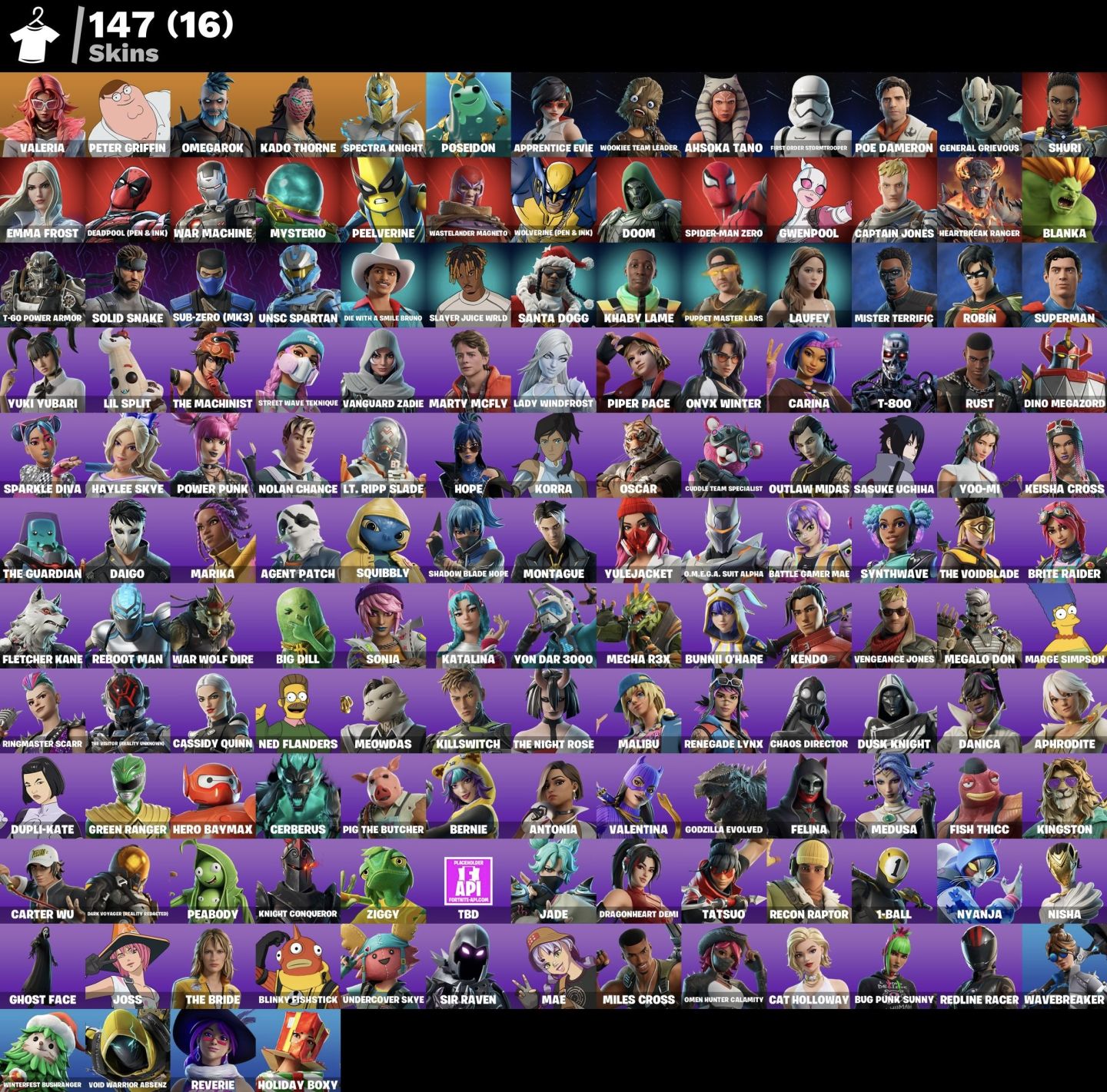 Conta fortnite desda temporada 4 passeS atualizado 147 skins e muitos mais!