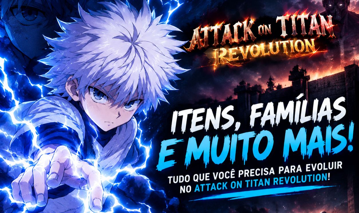 ATTACK ON TITAN REVOLUTION ITENS & FAMÍLIAS