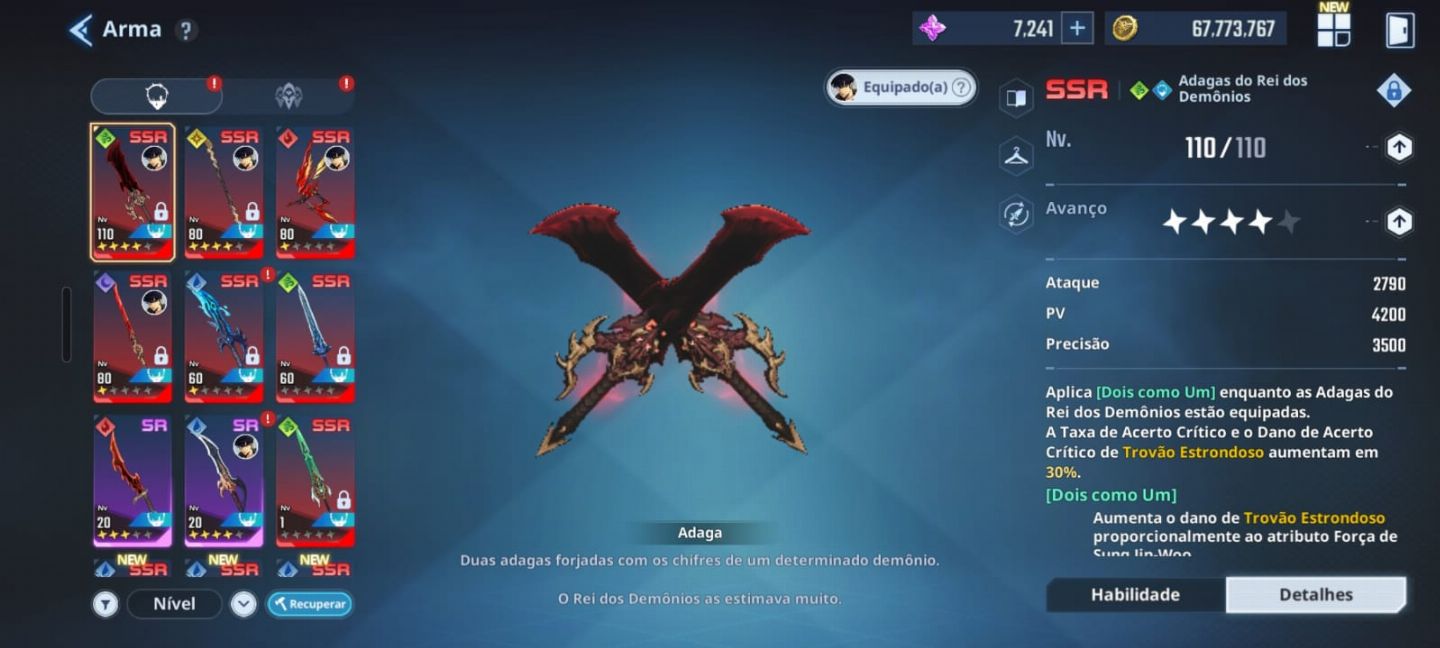 CONTA SOLO LEVELING: ARISE - TOP TIER
