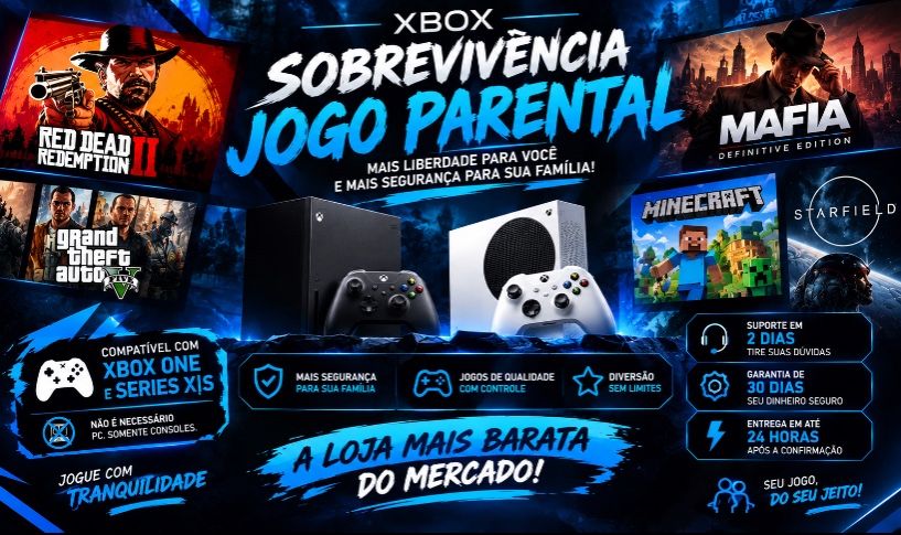 [O Mais Barato] Jogos Xbox Mídia Parental Baratos - Xbox One & Series S