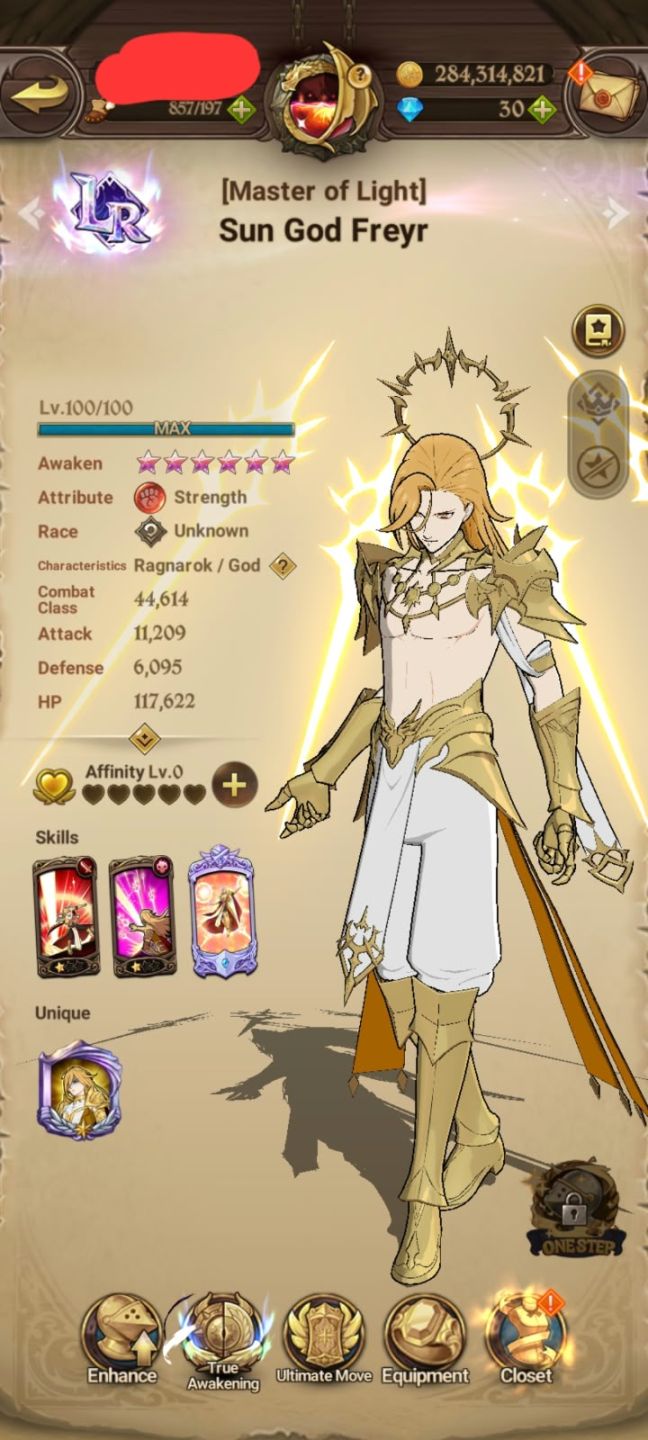 Conta 7DS Grand Cross com Gawain - Odin - Freyr LR