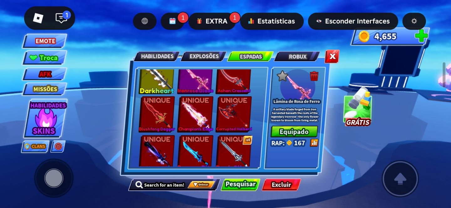 Conta Roblox Com Avatar de Gelo e Zombie com Passes no brookhaven e em outros jg