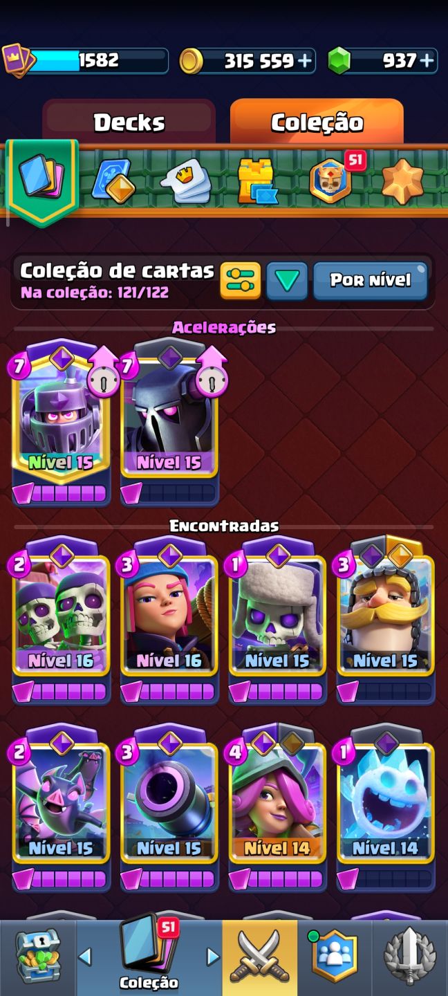 Conta Brawl Stars e Clash Royale Top, 24K Brawl, e 11K Clash.