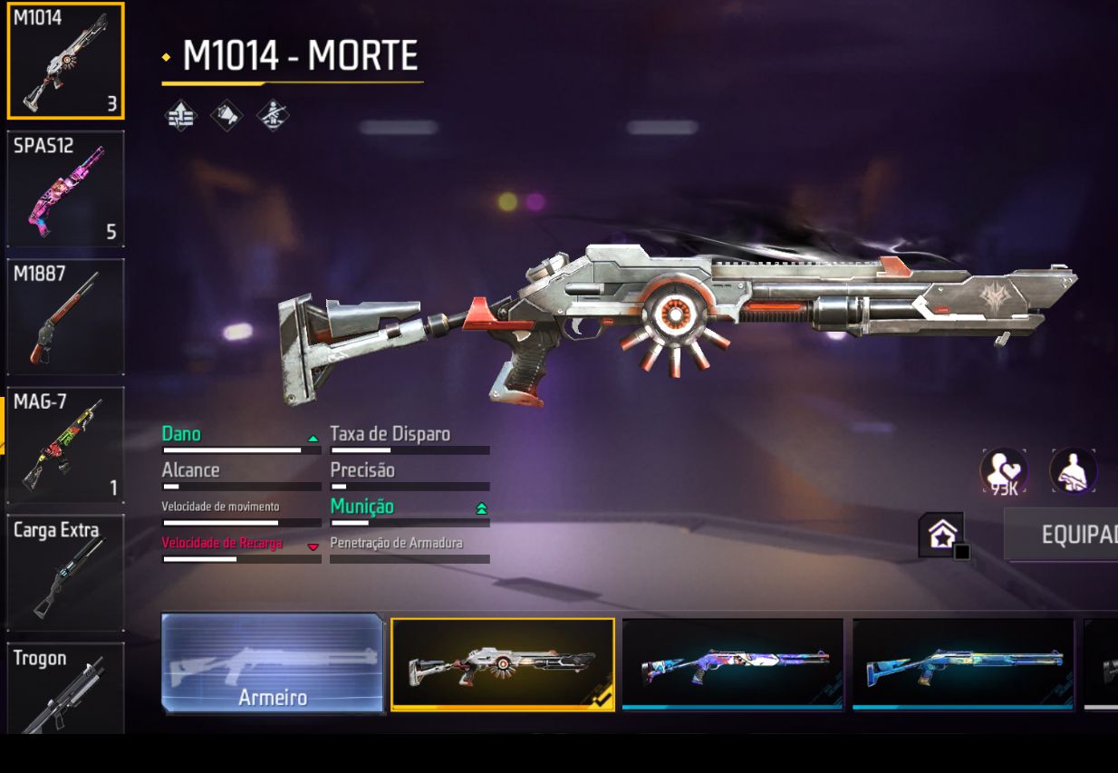 CONTA FREE FIRE NÍVEL 46