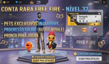 CONTA DE FREE FIRE COM SKIN RARA DO ITACHI!