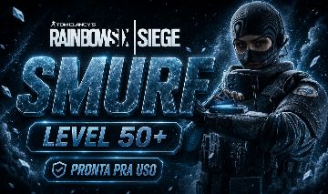 CONTA RAINBOW SIX SIEGE - SMURF LEVEL 50+ COM BLACK ICE - MAIS BARATO DO GGMAX